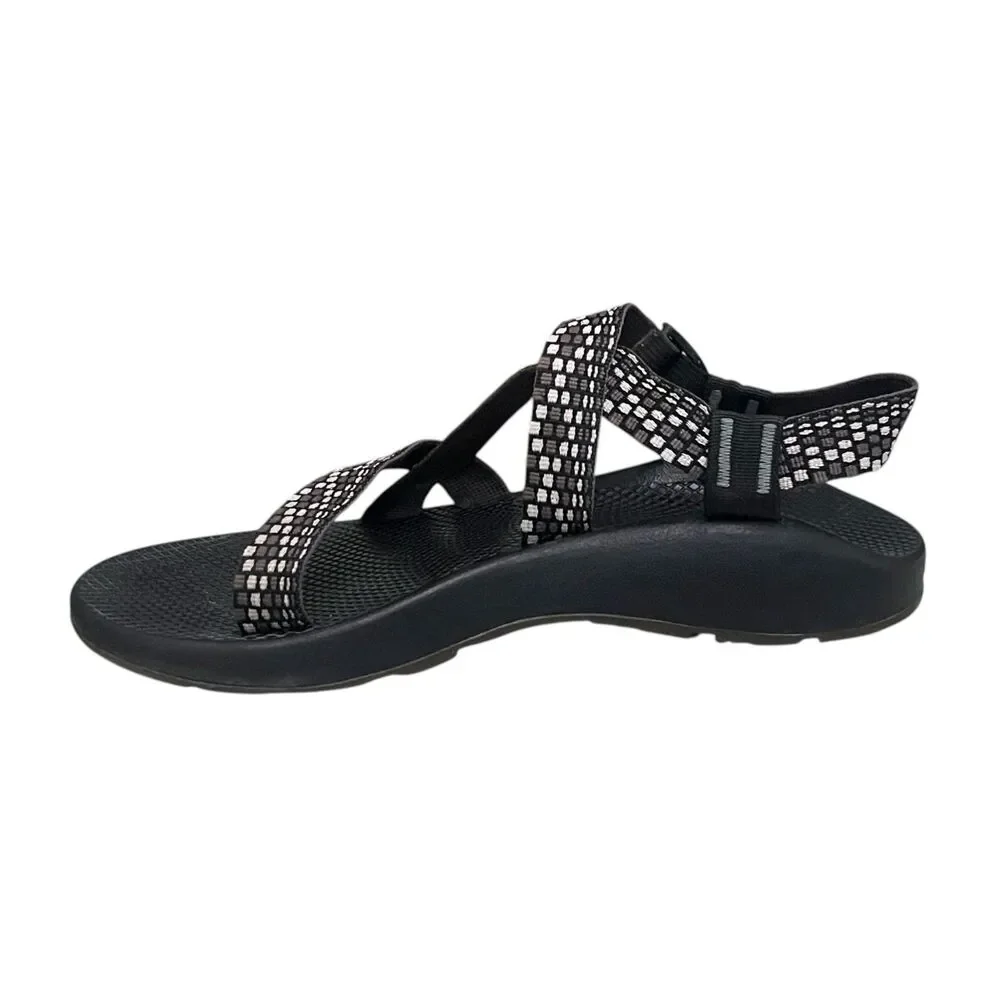Chaco ZX/1 Sandals Mens 12 Black White Strappy Hiking Water Sport Outdoor